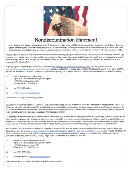 Non-Discrimination Statement